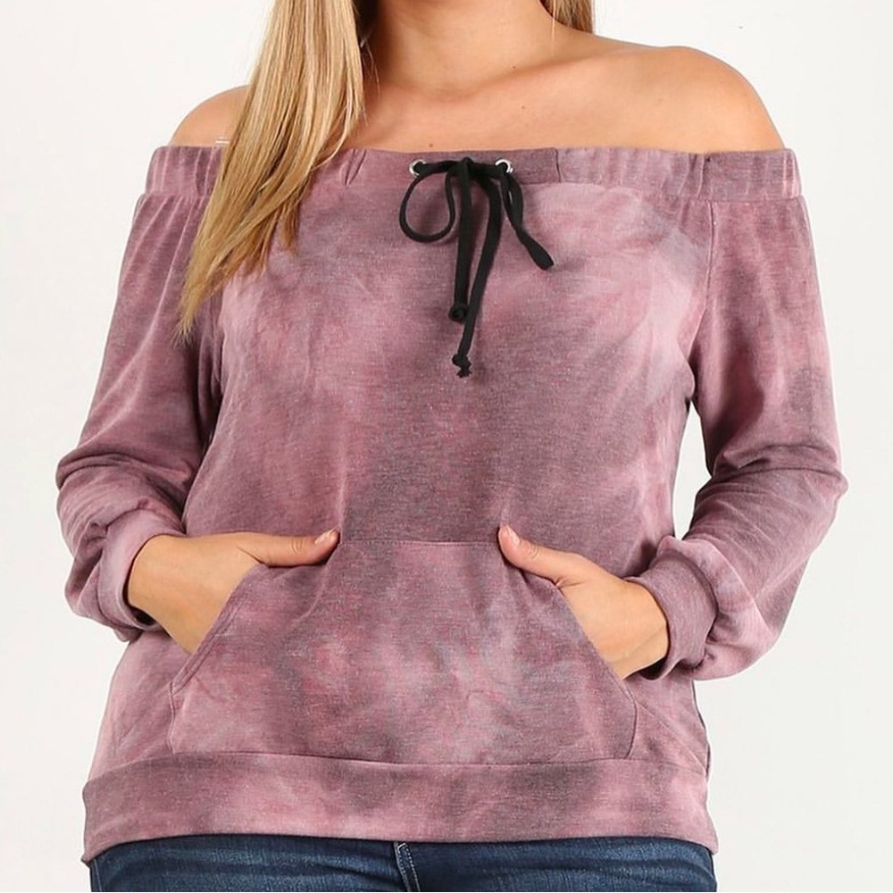 Off shoulder sweater